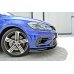 Накладка сплиттер на передний бампер Вар3 на Volkswagen Golf VII R рестайл